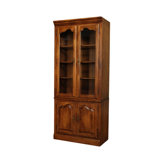 Ethan Allen Country French Curio Bookcase Chairish