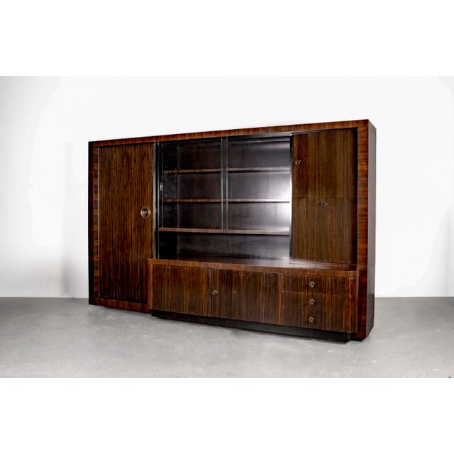Art Deco Cabinet in Makassar by Bruno Paul for Veb Hellerau, 1930s For Sale - Image 4 of 18