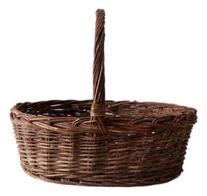 Vintage Wicker Gathering Basket