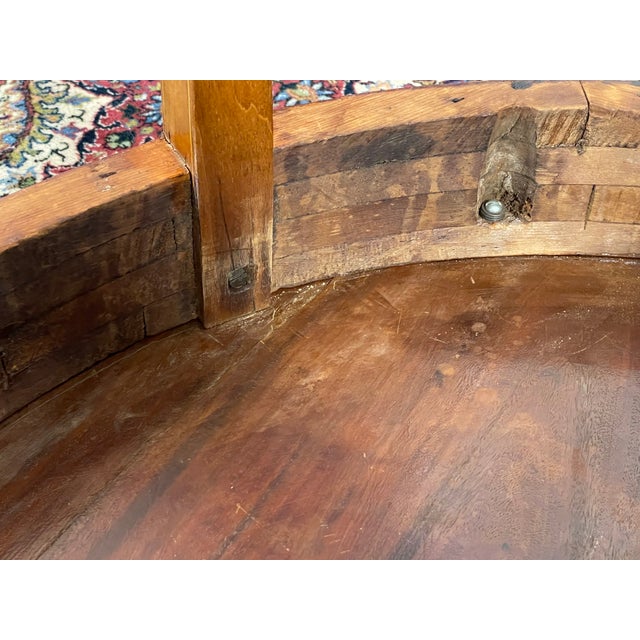 George III - Regency Figured Mahogany and Satinwood Demi Lune Table For Sale - Image 9 of 15