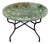 48" Handcrafted Tamegroute Green Moroccan Mosaic Table, Fish Scale Style For Sale