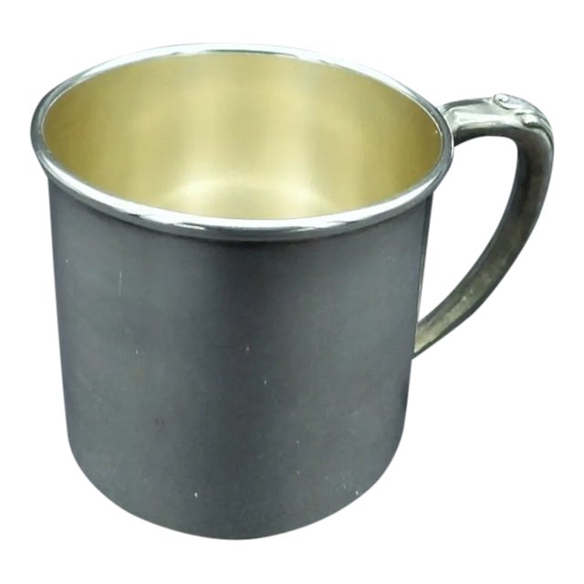 Vintage Silver Plate Oneida Community Baby Child's Christening Cup Mug For Sale