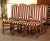 Late 20th Century Set of Six French Louis XIII Style Beech Dining Chairs With Os De Mouton For Sale - Image 5 of 13