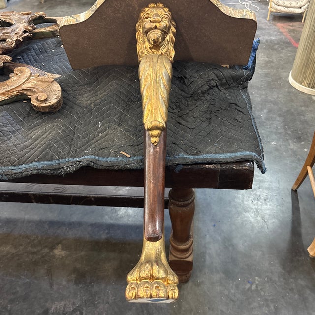 Faux Marble Console Bracket With Decorative Single Lion Leg For Sale - Image 11 of 11