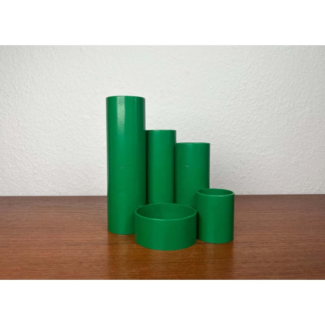 Green Space Age German Green Desk Utensilo For Sale - Image 8 of 17