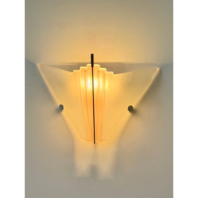 Vintage Wall Lights in Murano Glass and Chromed Metal, Italy, 1970, Set of 2 For Sale - Image 6 of 7