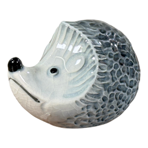 Vintage Glazed Hedgehog Miniature Figurine