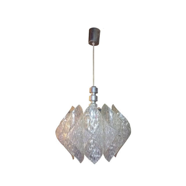 Curved acrylic and cut glass piece This piece is attributed to the mentioned designer/maker. It has no attribution mark...