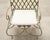 Set of Four Rose Tarlow Style Iron Lattice Garden Chairs For Sale - Image 13 of 18