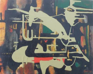 "Ride" Abstract Acrylic Painting by Scott A. Spencer