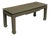 1970s Organic Modern Karl Springer Style Lacquered Green Grasscloth Console Table For Sale