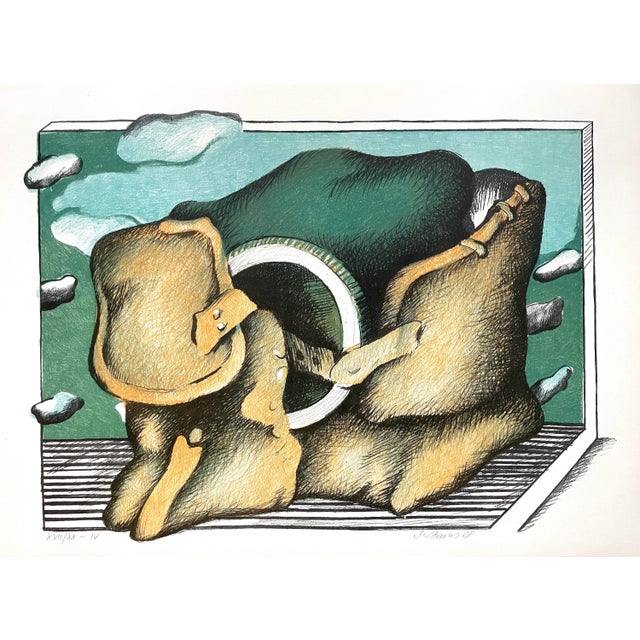 Malte Sartorius, Composition, Original Serigraph, 1968 For Sale - Image 6 of 6