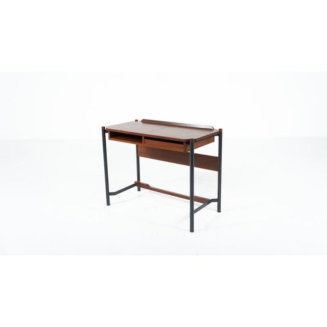 Brown Vanity Table from Manifattura Brianzola, Italy, 1950s For Sale - Image 8 of 8