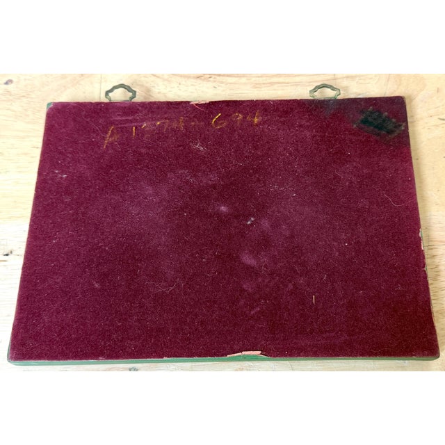 1960s Pair of Italian Grand Tour–Style Green & Gilt Jasperware Intaglio Wall Plaques For Sale - Image 5 of 13