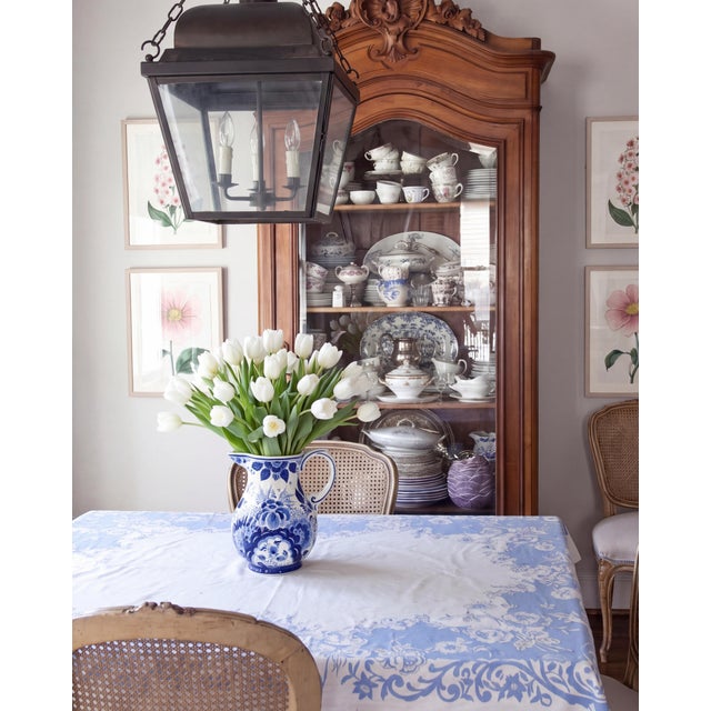 A beautiful and authentic Dutch Delftware pitcher / jug / ewer from Holland, dating from the early 20th century. This...
