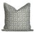 French Provincial A Pair of Lauren Servati Textiles, Astrid // Basil Pillows With Self Welt Cording, 22"x22" For Sale - Image 3 of 3