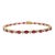 6.37 Cts Tennis Bracelet in 18k Yellow Gold Ruby Diamond by VRJewels For Sale