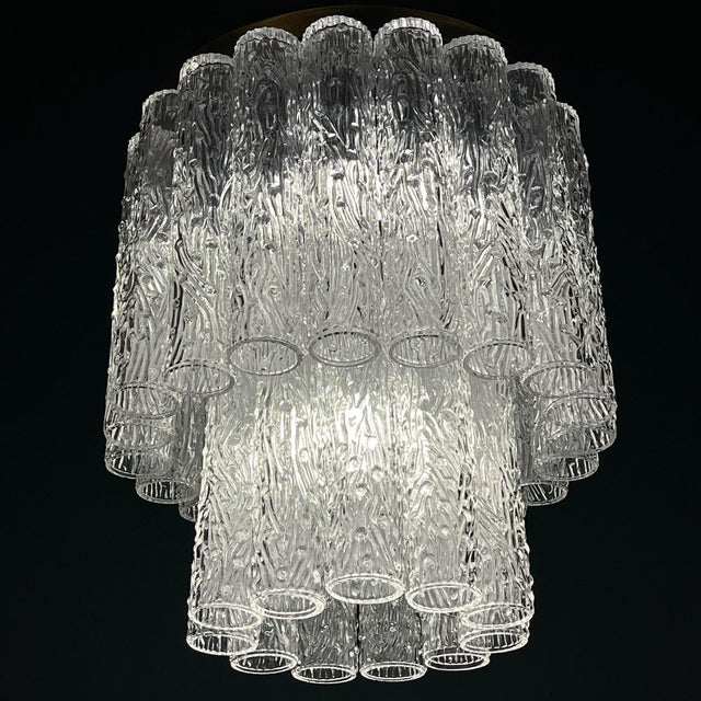 Mid-Century Modern Murano Chandelier Tronchi by Venini, Italy, 1960s For Sale - Image 3 of 18