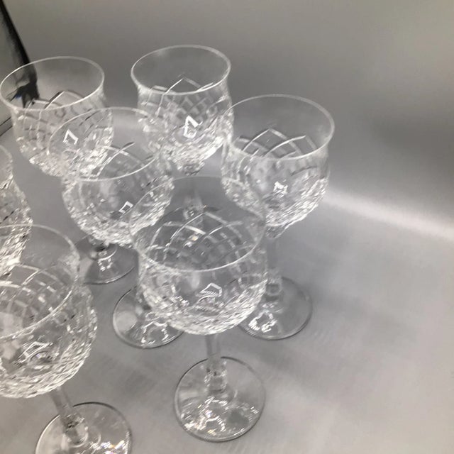 Mikasa Montclair Wine Glasses Blown Cut Crystal-Set of 7 For Sale - Image 9 of 13