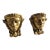 Gilt Bronze Egyptian Revival Furniture Mounts -a Pair of 2 Hathor For Sale