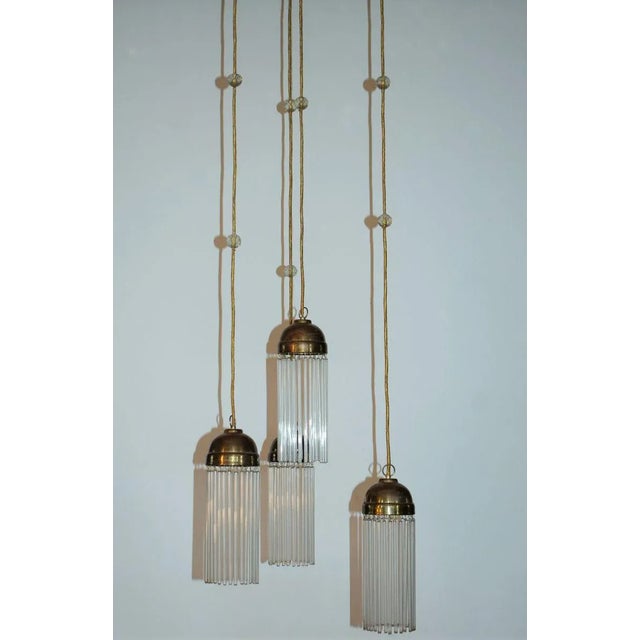 Antique Art Nouveau Ceiling Lamp by Josef Hoffmann For Sale - Image 5 of 10