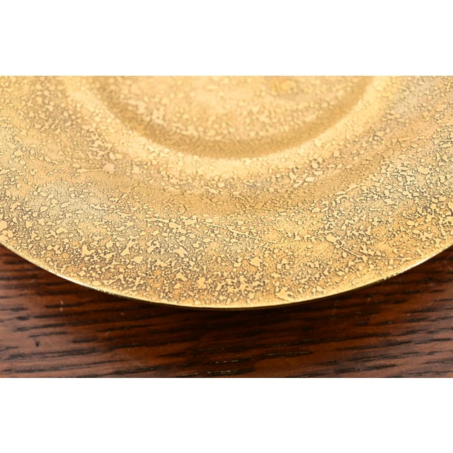 Tiffany Studios New York Bronze Doré Plate or Shallow Bowl For Sale In South Bend - Image 6 of 11