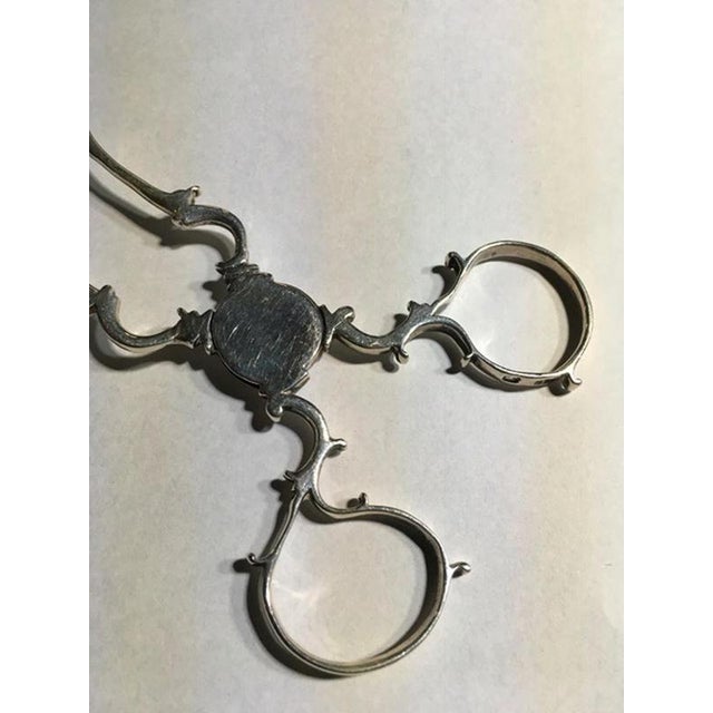 18th Century Regency Sterling Silver Sugar Nips with Frames, London, 1750, Set of 2 For Sale - Image 15 of 18