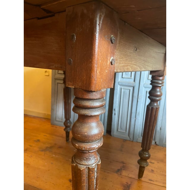 Antique French Drop-Leaf Table, 1890s For Sale - Image 11 of 18