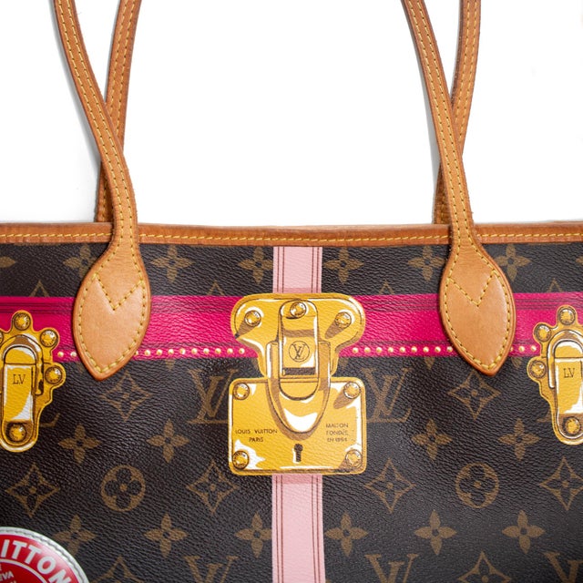 Louis Vuitton Monogram Summer Trunks Neo Neverfull MM M41390 Tote Handbag For Sale In Houston - Image 6 of 13