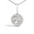 Adorn your neckline with the exquisite allure of this 10K white gold pendant necklace, where the warmth of the metal...