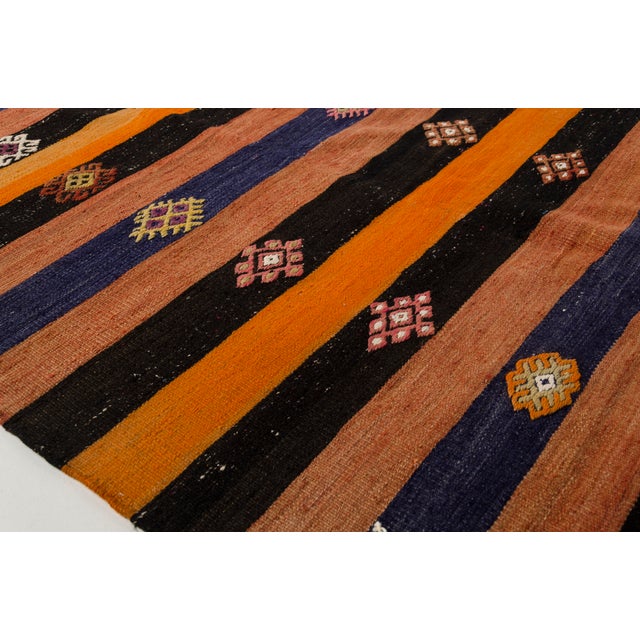 Turkish Antique Vintage Hallway Runner Rug For Sale - Image 6 of 10