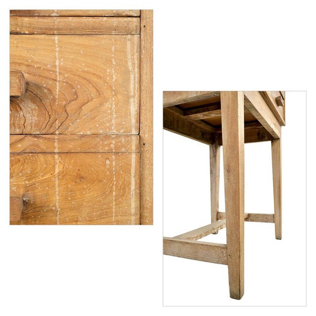 Wooden Storage Unit with 12 Drawers and 2 Shelves For Sale - Image 5 of 7