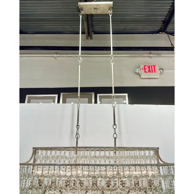 Currey & Company Art Deco Style Rainhill Chandelier For Sale In Atlanta - Image 6 of 6