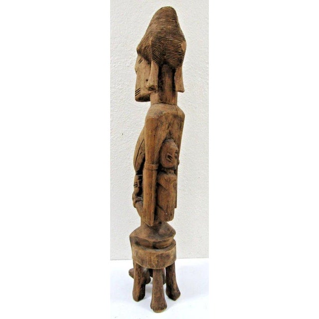 African Antique African Hand-Carved Wooden Dogon Maternity Sculpture From Mali For Sale - Image 3 of 17