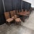 Henredon Acquisitions by Henredon 9-Piece Dining Set, Trestle Extension Table and 8 Cane Back Chairs For Sale - Image 4 of 10