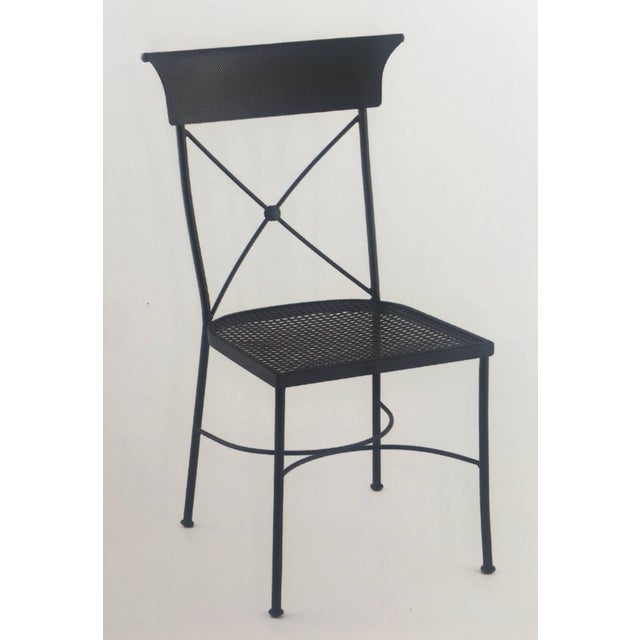 Garden Chair in Wrought Iron with cushion For Sale - Image 18 of 18