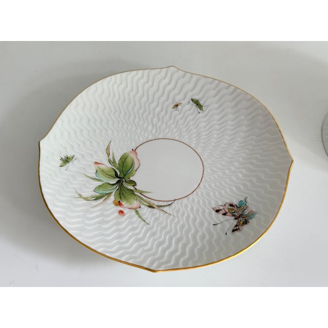 Form Wellenspiel with Relief Decor Summer Meadow Tea Cup with Saucer from Meissen, 1990s, Set of 2 For Sale - Image 4 of 10
