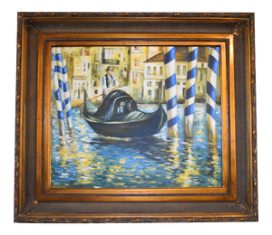 Vintage Lucien Simon (1861-1945) Venice Italy Oil Painting