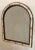 Hollywood Regency Style Handmade Arched White Bone & Brass Inlay Mirror, Pair For Sale - Image 4 of 10