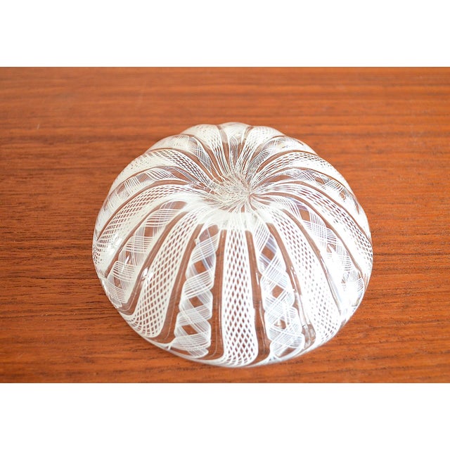 Murano Glass Bowl in Zanfirico Latticino Technique, 1950s For Sale - Image 4 of 6