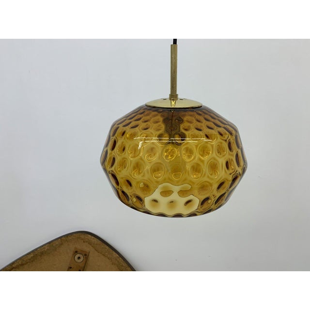 Glass Hanging Lamp from Limburg, Germany, 1970s For Sale - Image 6 of 18