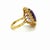 Purple 18k Yellow Gold, Amethyst and Diamond Cocktail Ring For Sale - Image 8 of 8