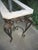 Vintage French Ornate Iron With Marble and Glass Top Console Table For Sale - Image 4 of 18