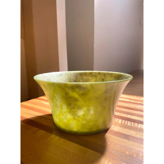 Mid-Century Modern Vintage Jade Bowl For Sale - Image 3 of 6