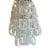 Large italian chandelier made of 60 white intertwined filaments of murano glass suspended at 18 chromed rods. Designed in...