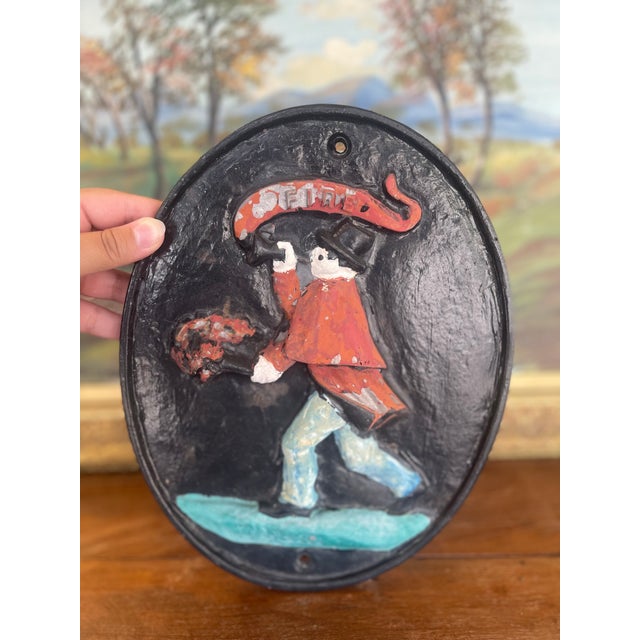 This believed to be rare 19th-century cast iron firemark plaque was produced by the Associated Firemen'S Insurance...
