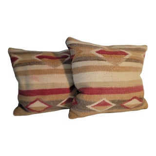 Pair of Hand Woven Soft Wool Pillows- A Pair For Sale