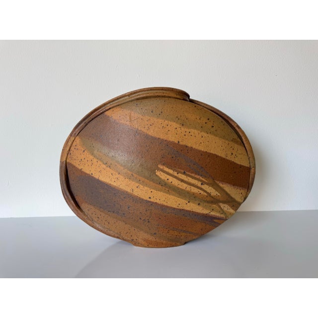 1980’s Vintage Hammet Organic Studio Pottery Sculptural Vase For Sale - Image 10 of 12