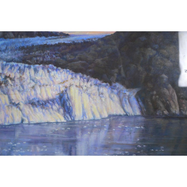 Contemporary P. A. Peggy Jones Pastel Landscape Signed Painting in a Fine Gilt Frame For Sale - Image 3 of 7