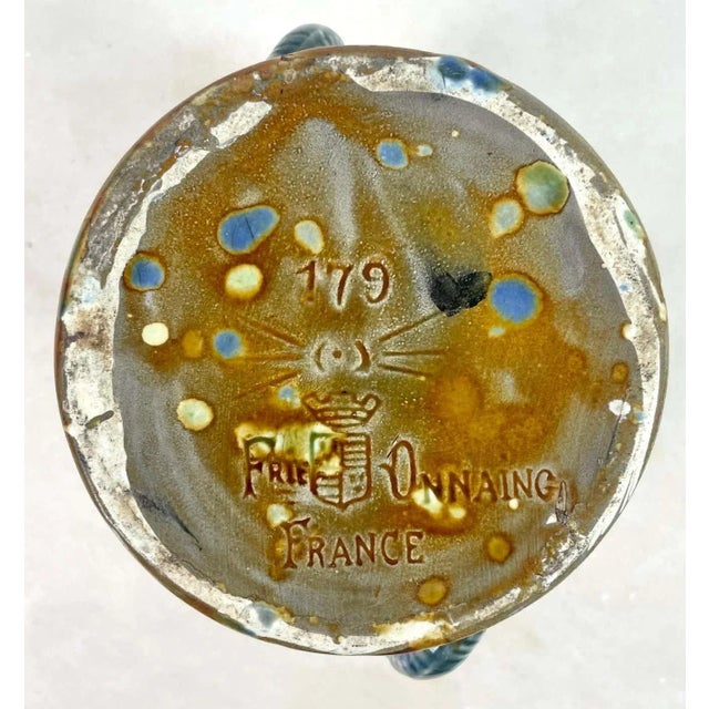 Antique Art Nouveau French Pot, 1890 For Sale - Image 4 of 7